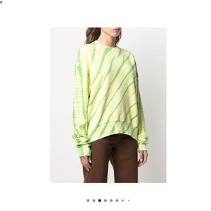 NWT PROENZA SCHOULER WHITE LABEL TIE DYE SWEATSHIRT MEDIUM!